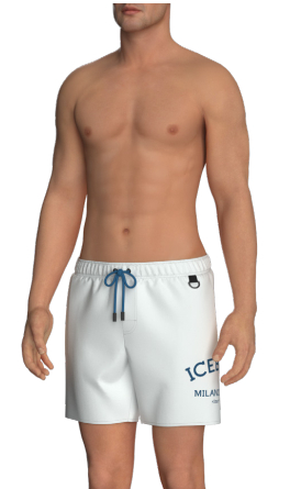 bermuda costume icebarg|Colore:White