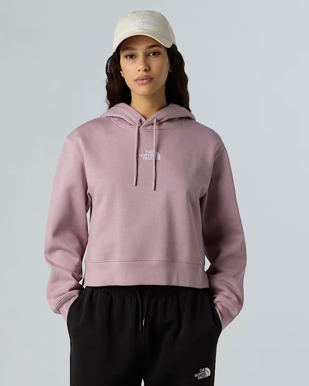 FELPA CROP CON CAPPUCCIO - ESSENTIAL CROP|Colore:Rosa