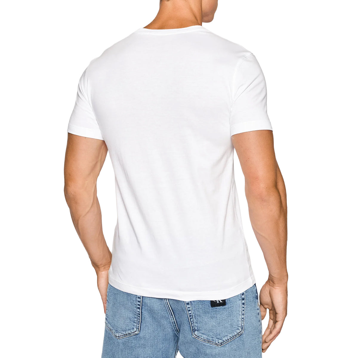 t-shirt slim uomo calvin klein jeans |Colore:Bianco