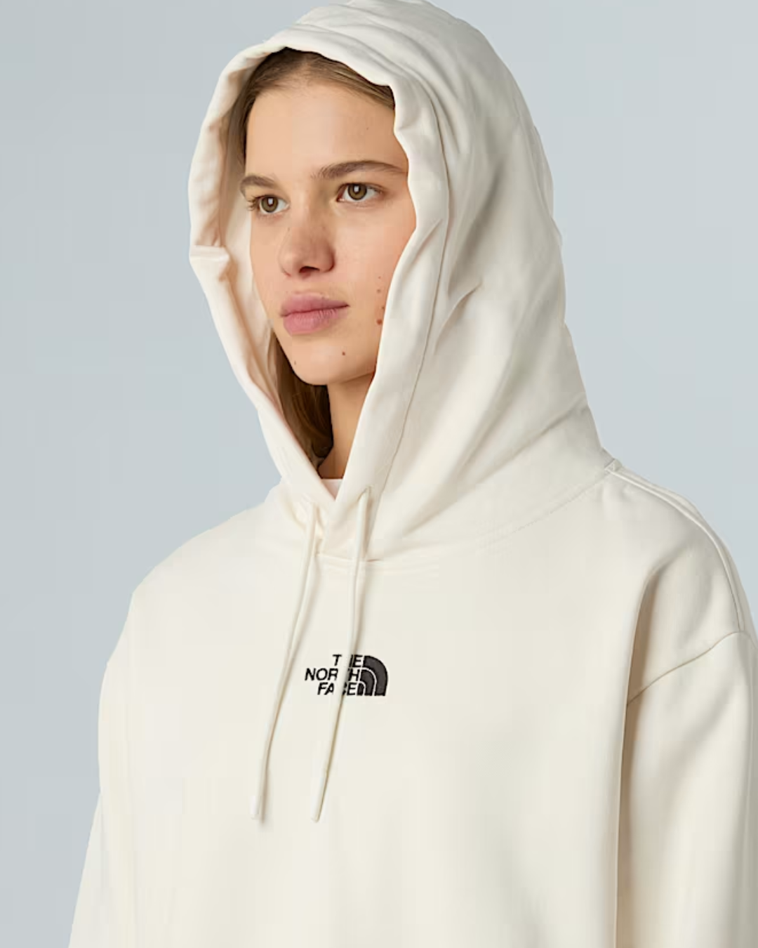 FELPA CROP CON CAPPUCCIO - ESSENTIAL CROP|Colore:Bianco