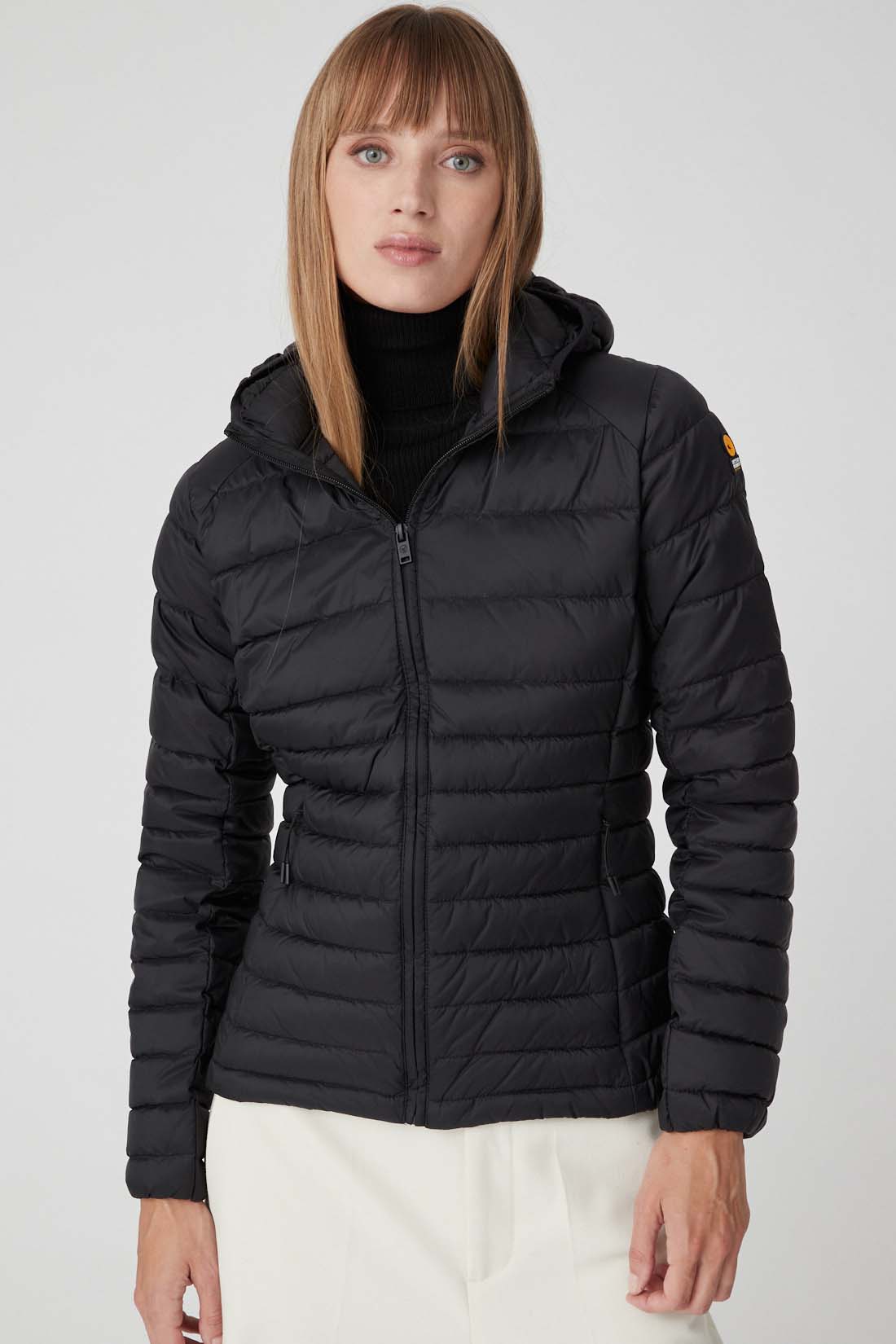 PIUMINO CORTO DONNA Flora ciesse |Colore:Jet black
