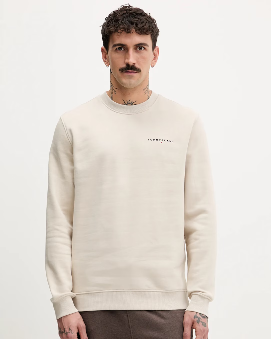 Tommy Jeans felpa GIROCOLLO|Colore:Beige