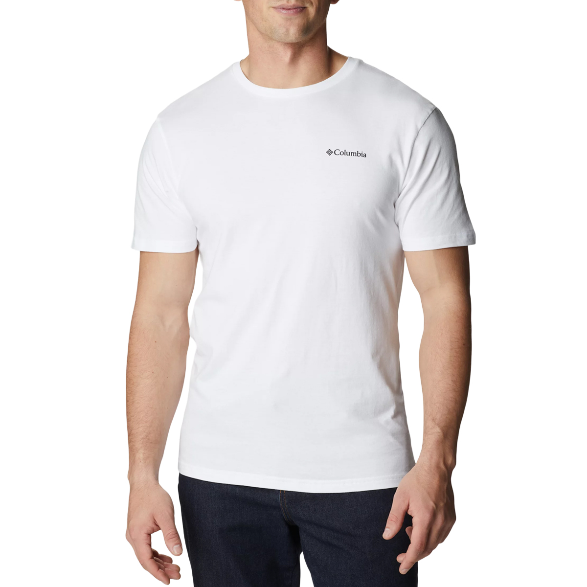 t-shirt uomo columbia |Colore:White