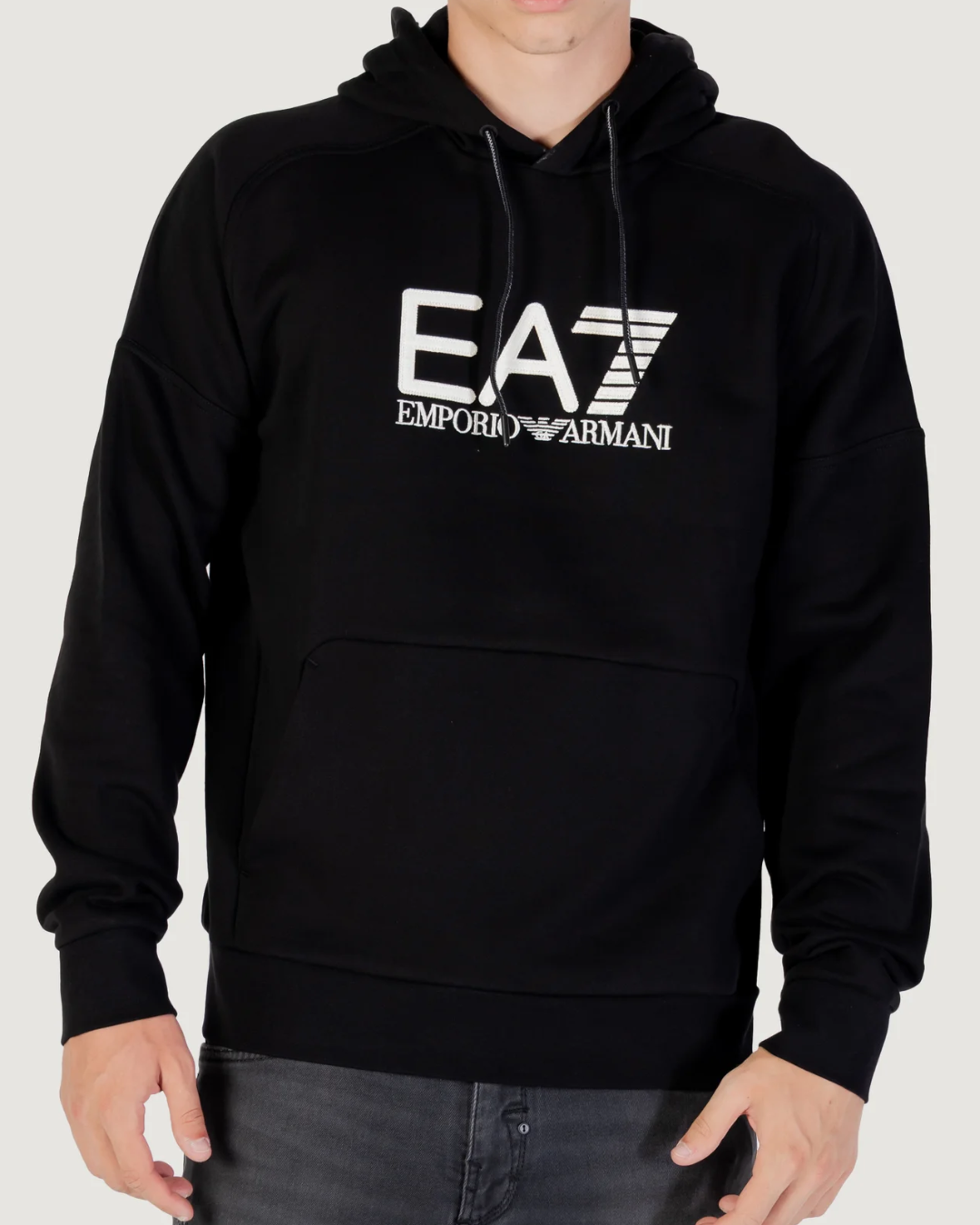 FELPA CON CAPPUCCIO|Colore:Nero