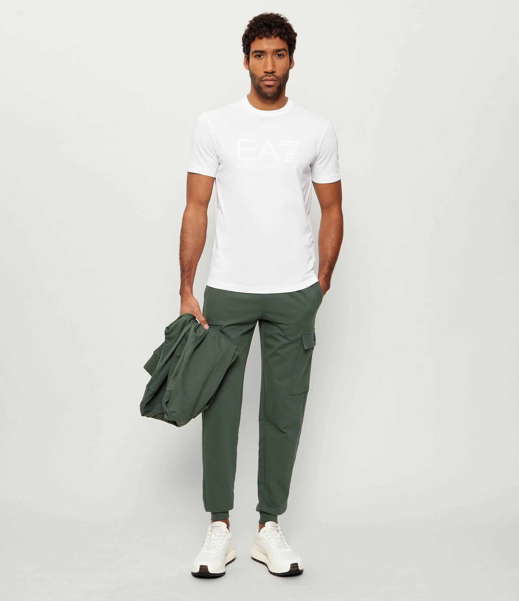 T-SHIRT EA7 UOMO |Colore:White/white