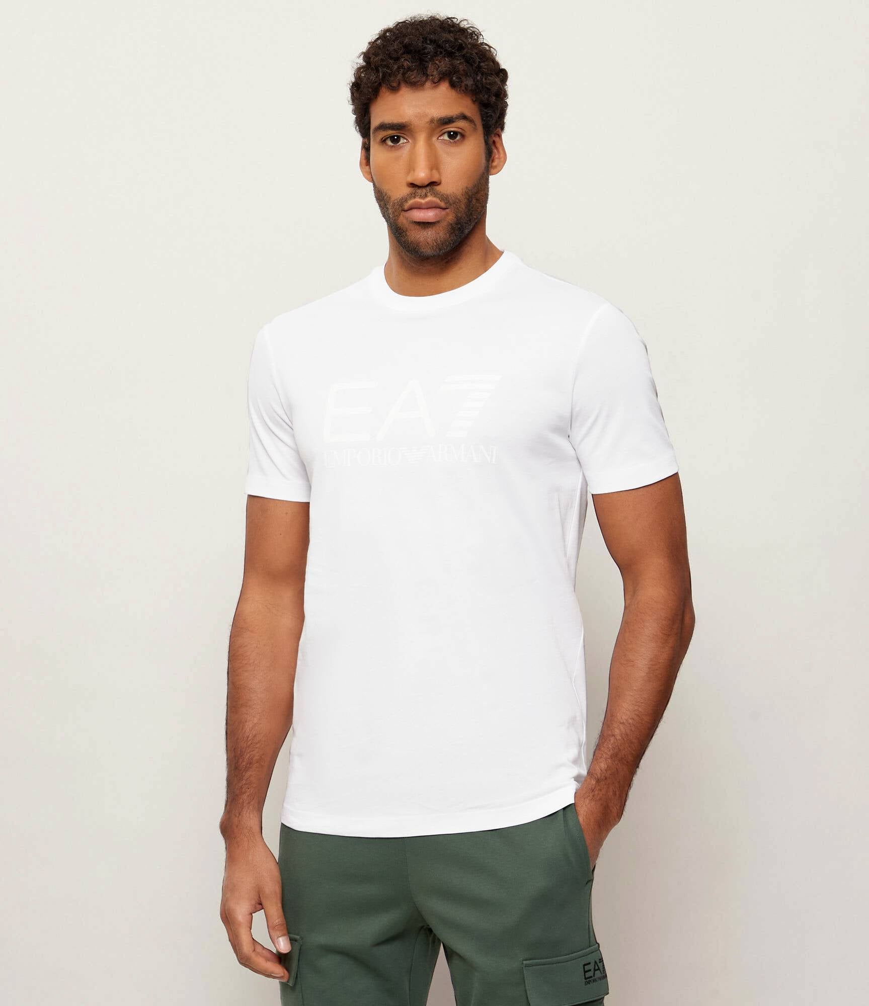 T-SHIRT EA7 UOMO |Colore:White/white
