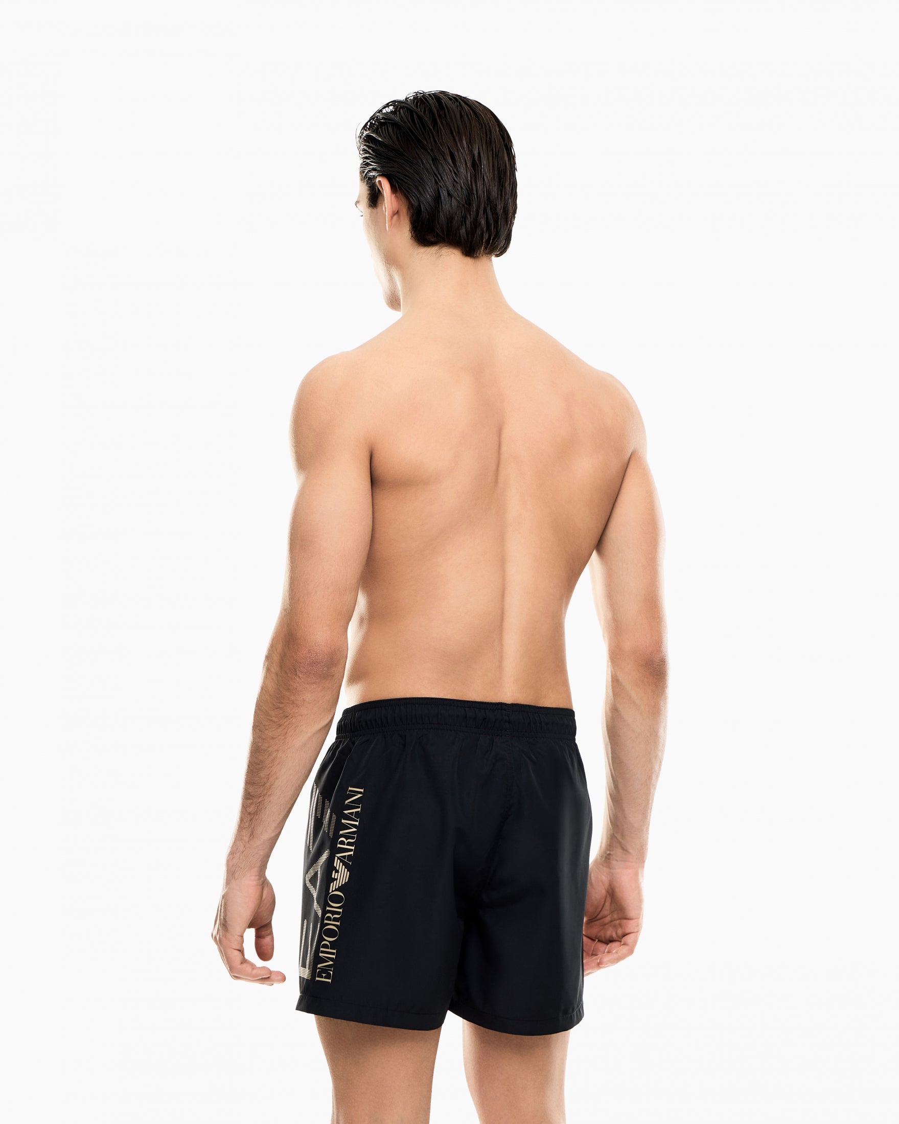 SWIMMING TRUNK ACTIVE|Colore:Black/gold