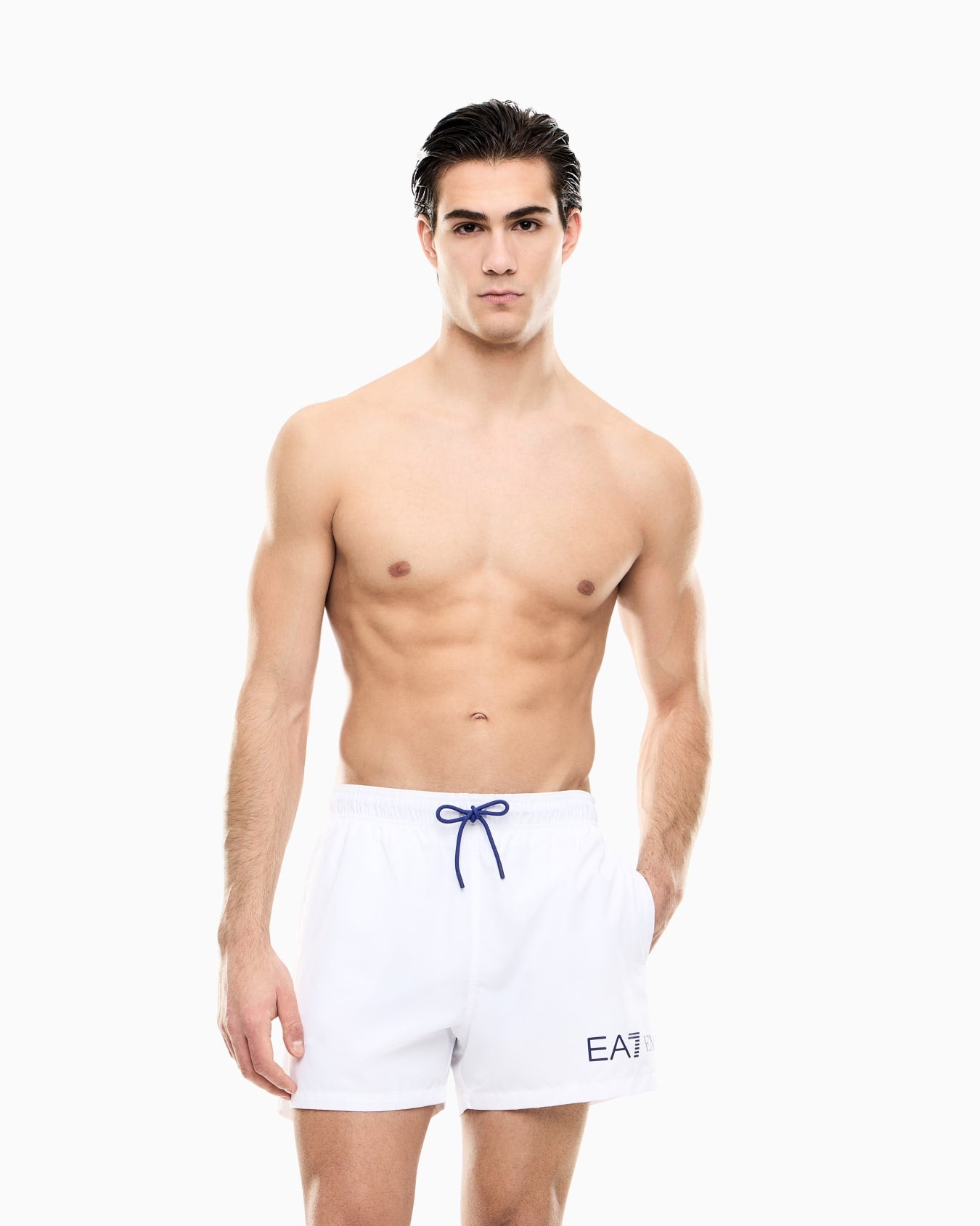 SWIMMING TRUNK ACTIVE|Colore:White/clematis blue