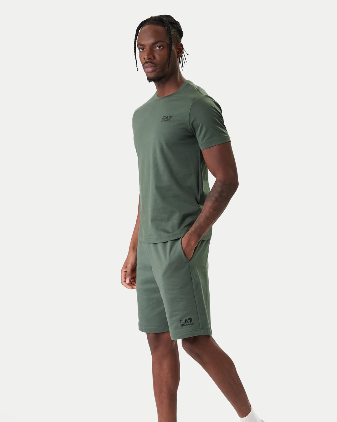 Pantaloncini sportivi ea7 uomo |Colore:Cilantro