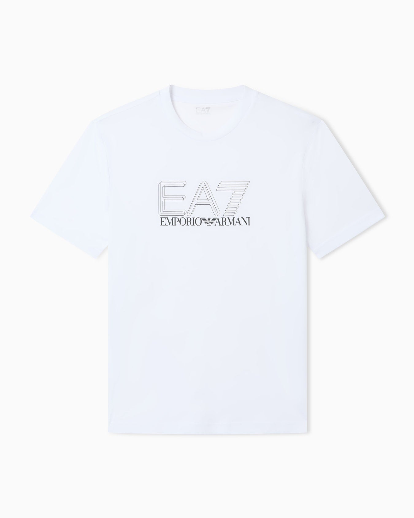 T-shirt girocollo Visibility in jersey di cotone|Colore:White