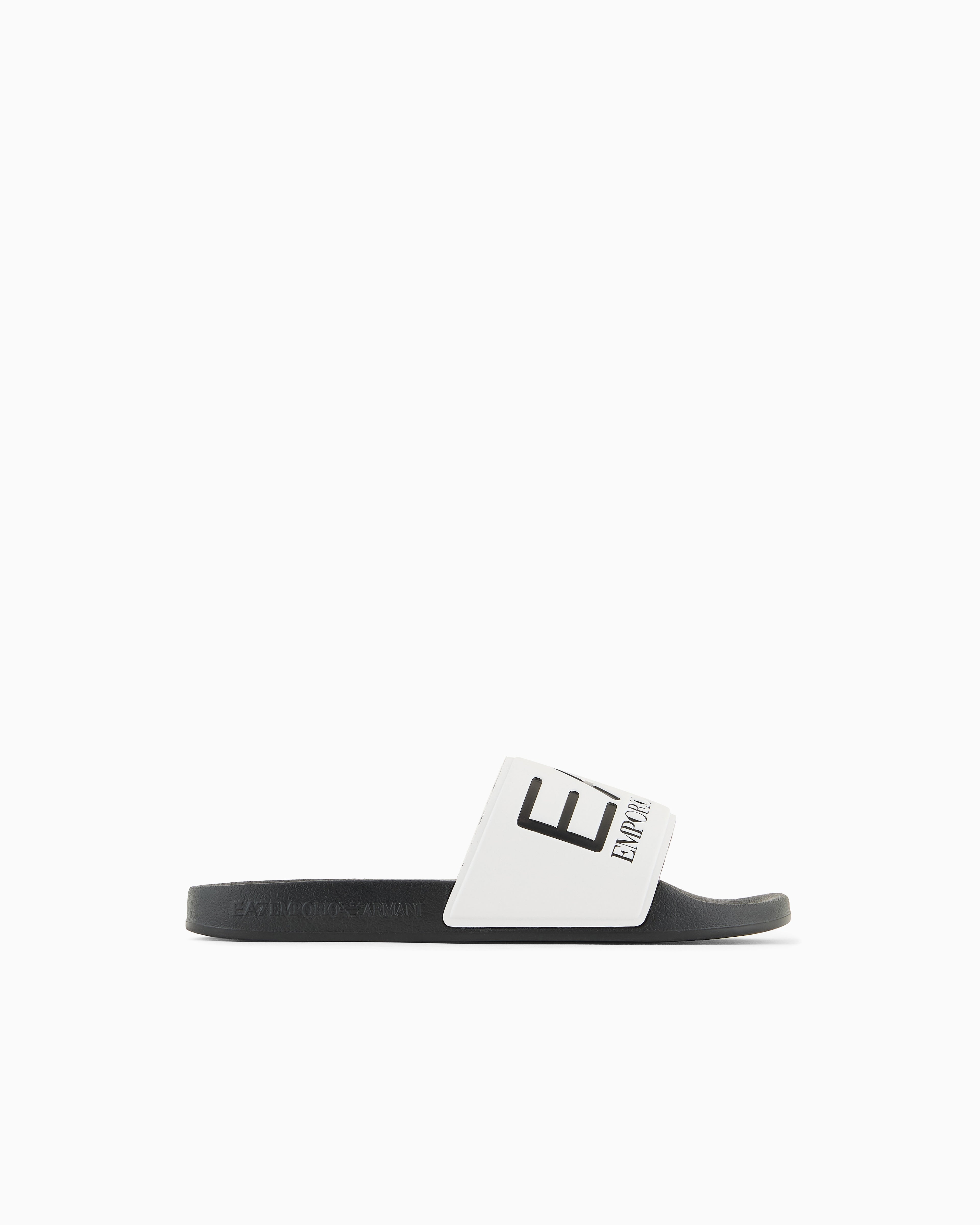 Slides con maxi logo|Colore:White+black+black