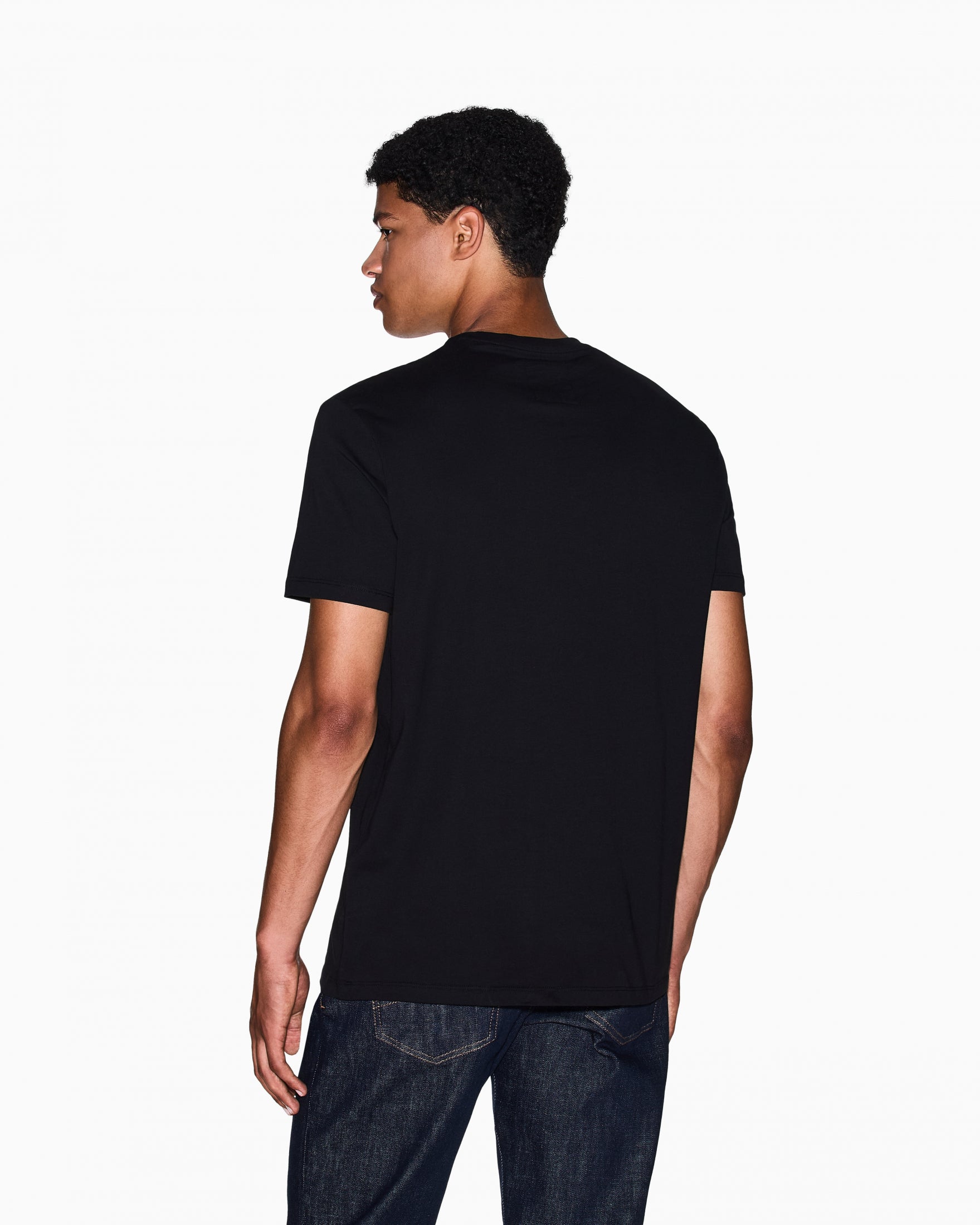 T-Shirt Regular Fit in Jersey di Cotone|Colore:Black