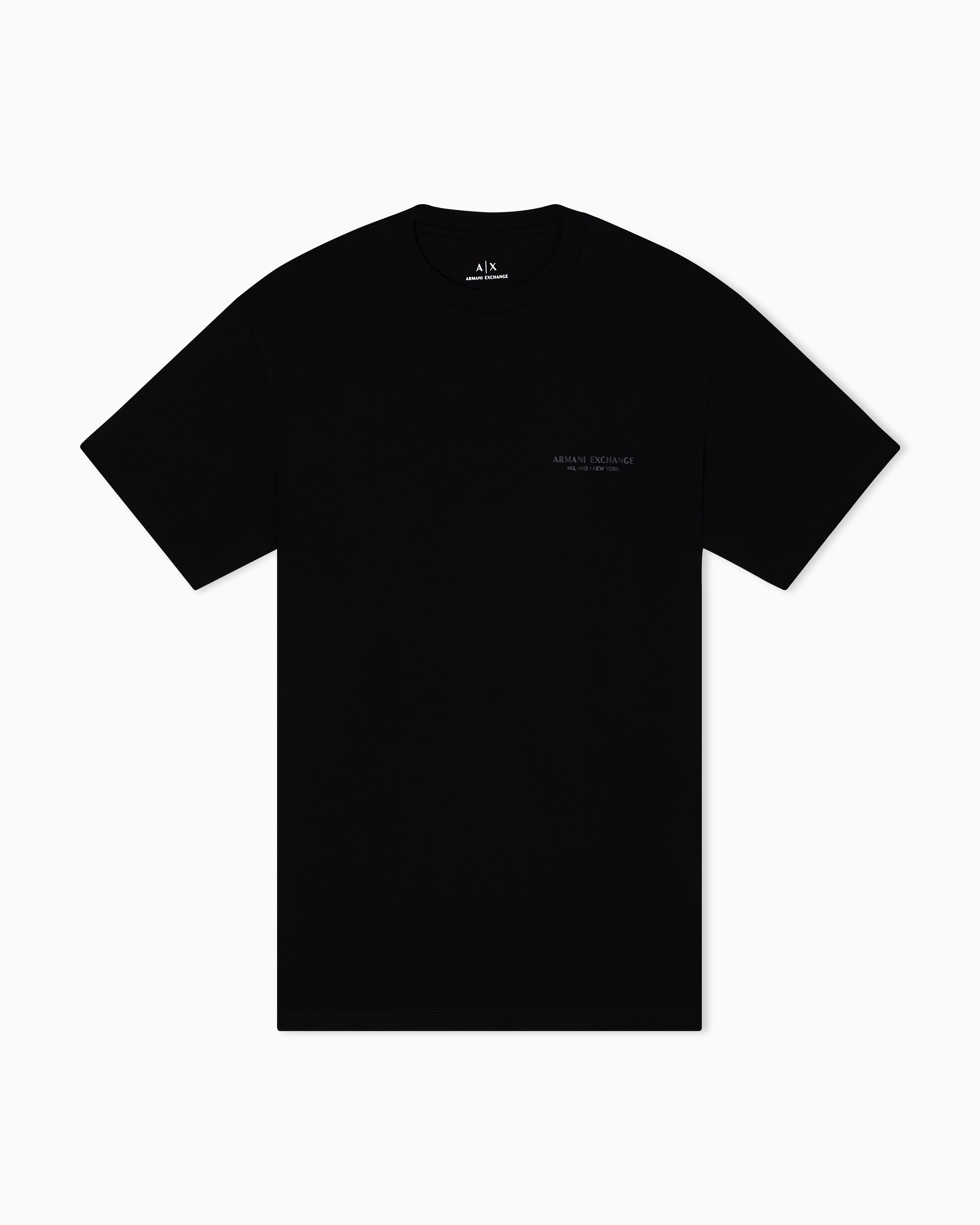 T-shirt Regular Fit in Jersey di Cotone|Colore:Nero