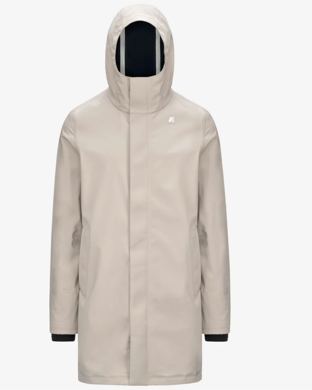 GIACCA IMPERMEABILE LUNGA |Colore:Beige-blue depth