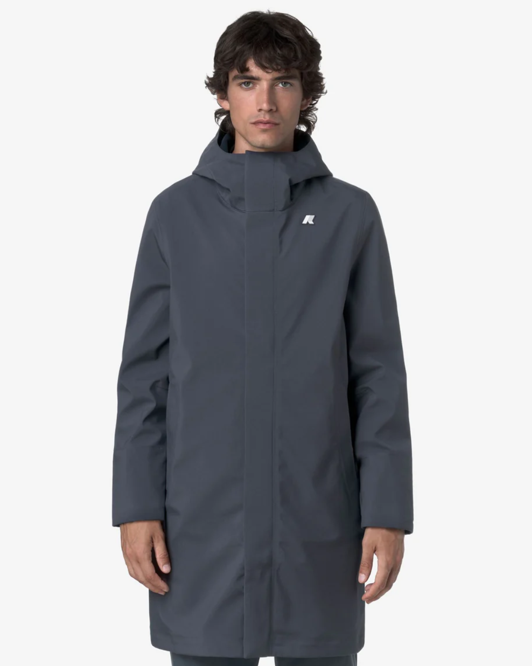 GIACCA IMPERMEABILE LUNGA |Colore:Blue airforce-blue depth