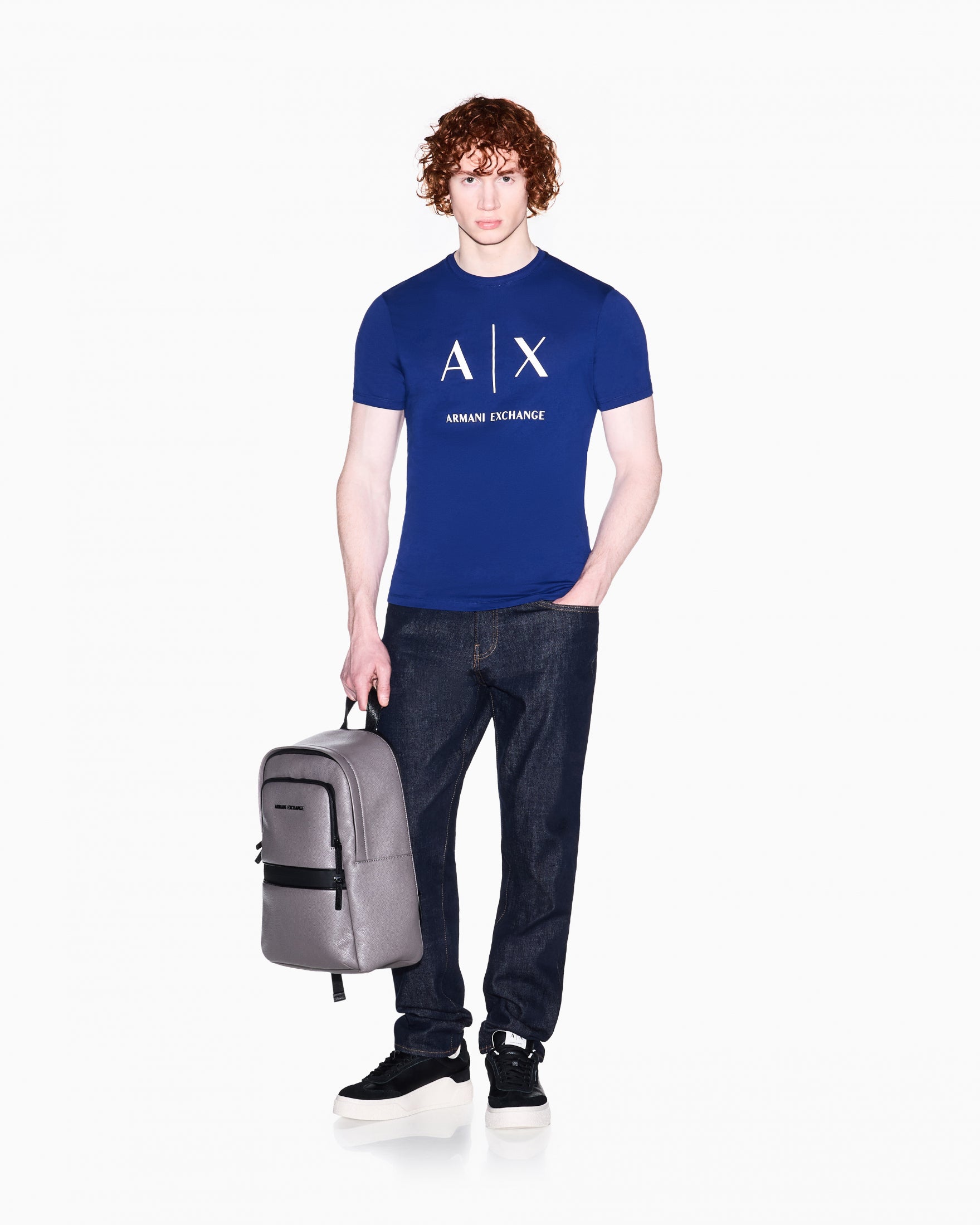 T-SHIRT ARMANI EXCHANGE UOMO |Colore:Bellwether blue