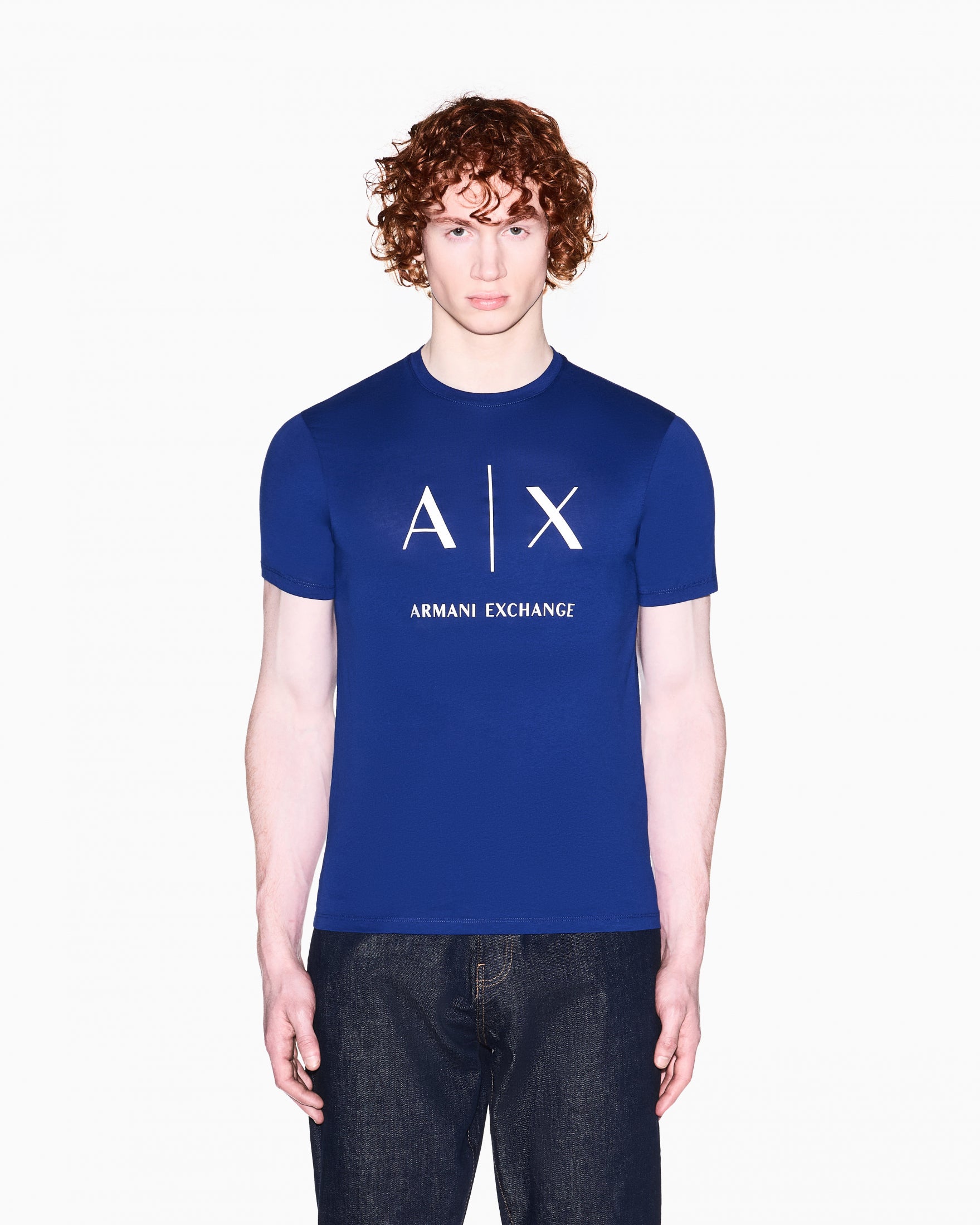 T-SHIRT ARMANI EXCHANGE UOMO |Colore:Bellwether blue