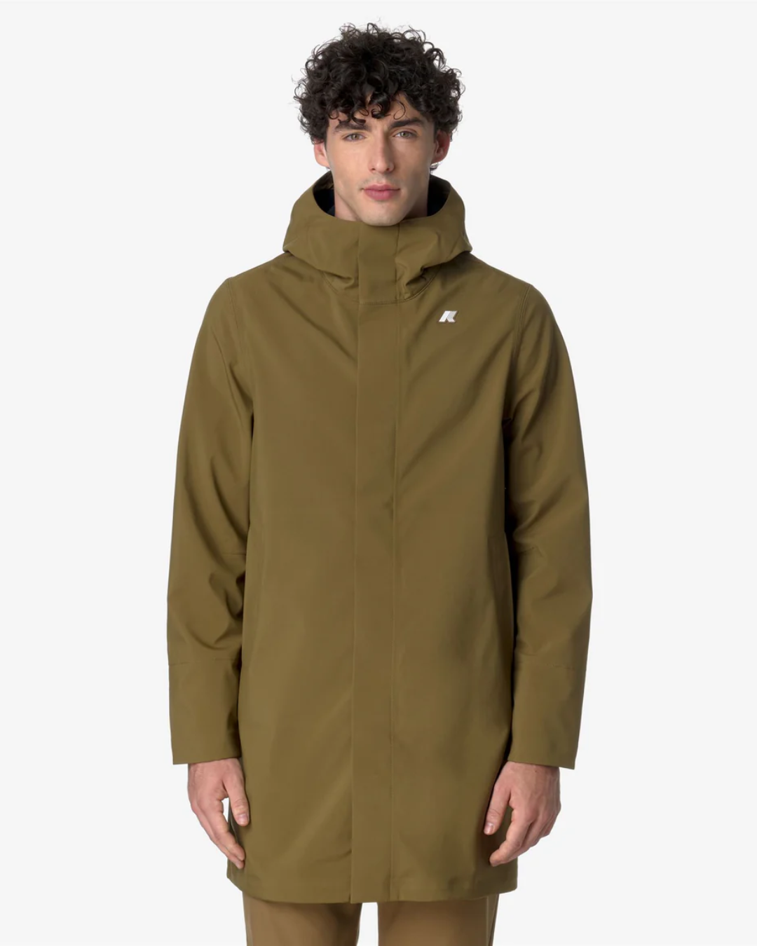 GIACCA IMPERMEABILE LUNGA |Colore:Brown corda-blue depth