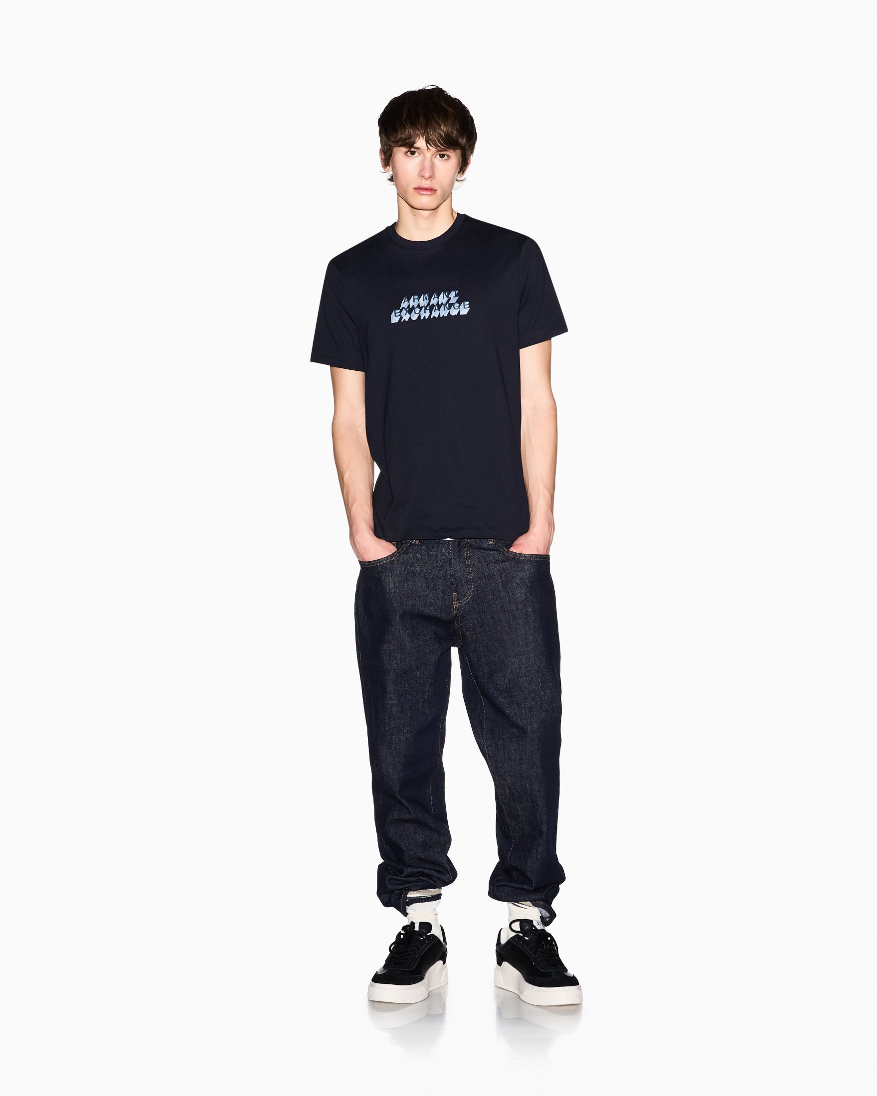 T-SHIRT ARMANI EXCHANGE|Colore:Deep navy