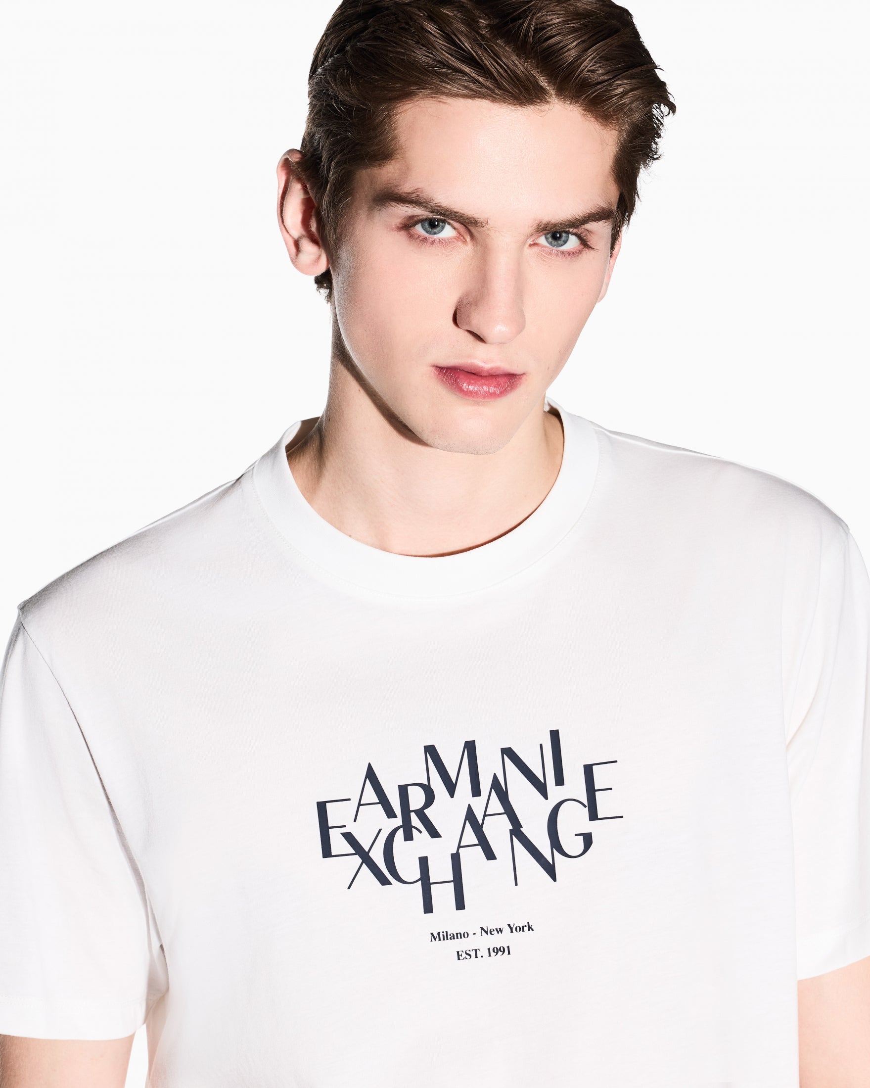 T-SHIRT ARMANI EXCHANGE UOMO |Colore:Off white
