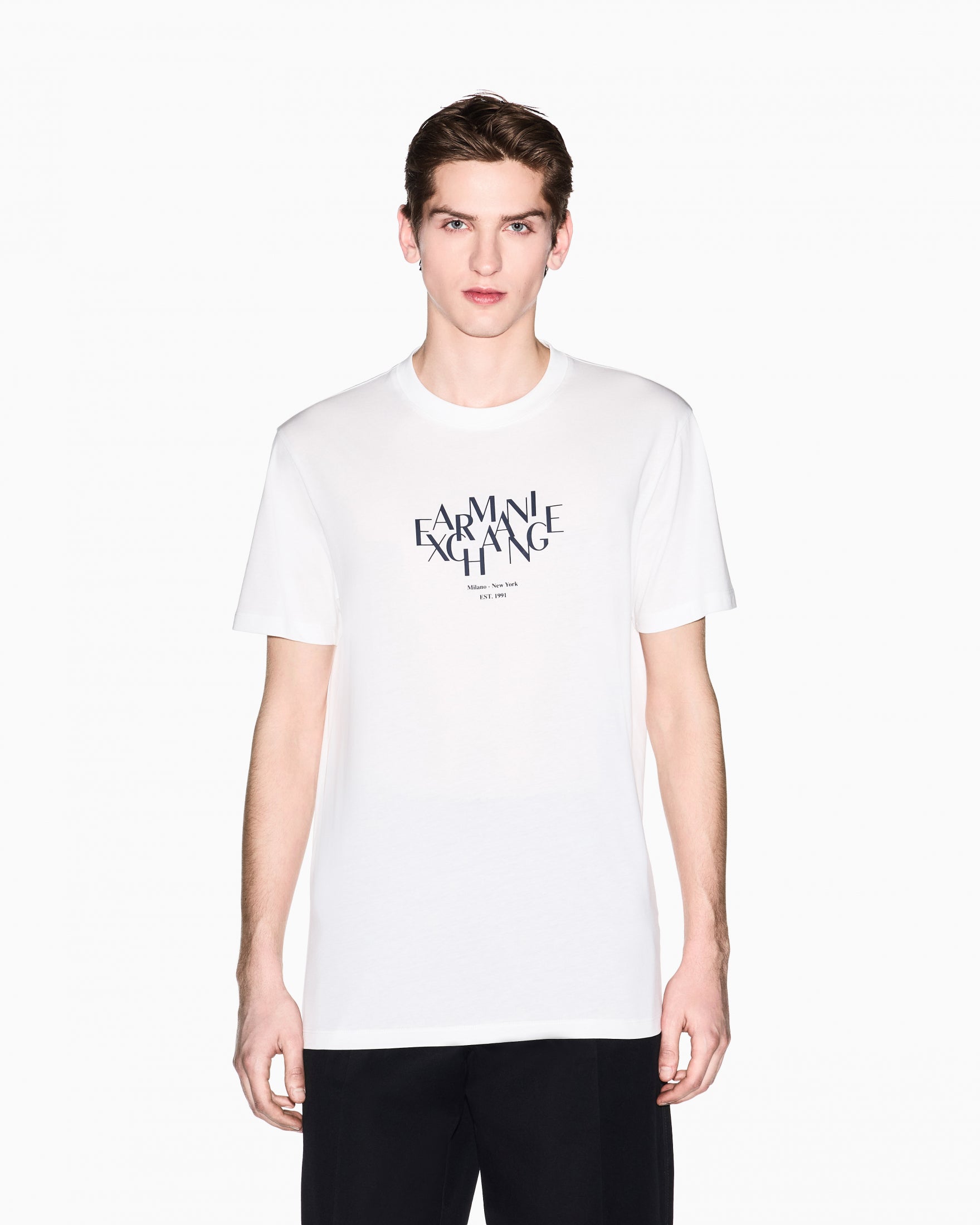 T-SHIRT ARMANI EXCHANGE UOMO |Colore:Off white