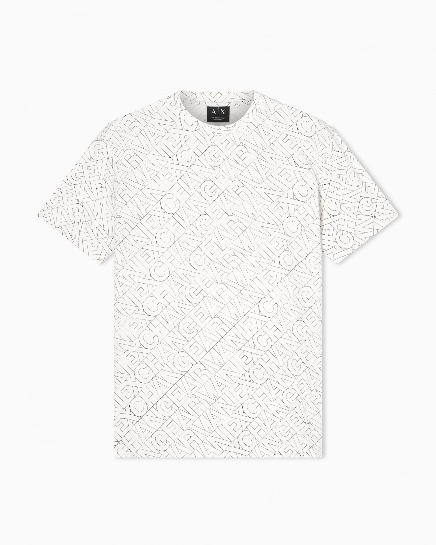 T-SHIRT ARMANI EXCHANGE|Colore:Diagonal lettering m