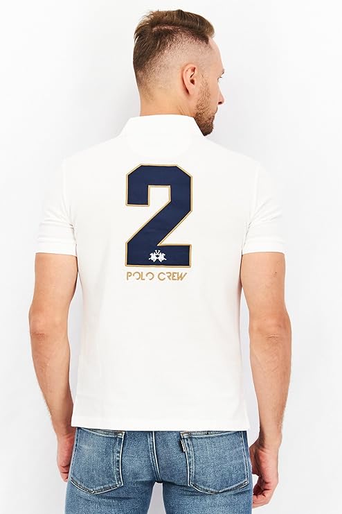 polo la martina uomo |Colore:Bianco