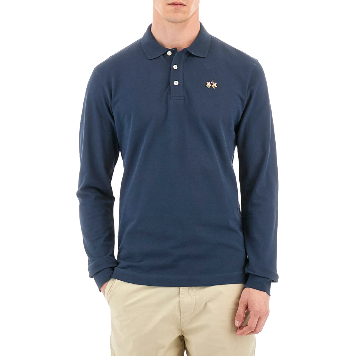 polo uomo la martina |Colore:Blu