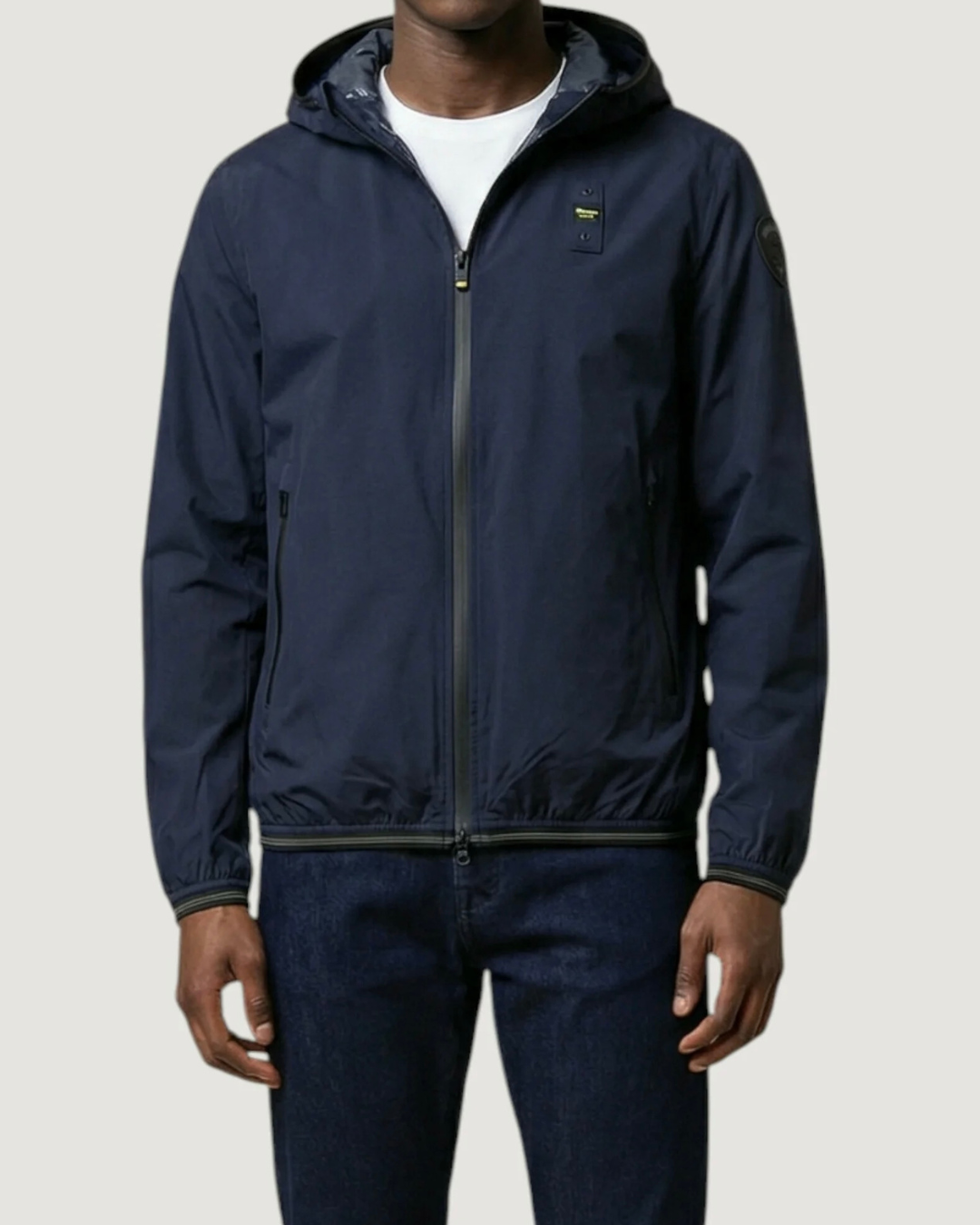 Giacca A Vento Nastrata Farrin da Uomo|Colore:Blu navy