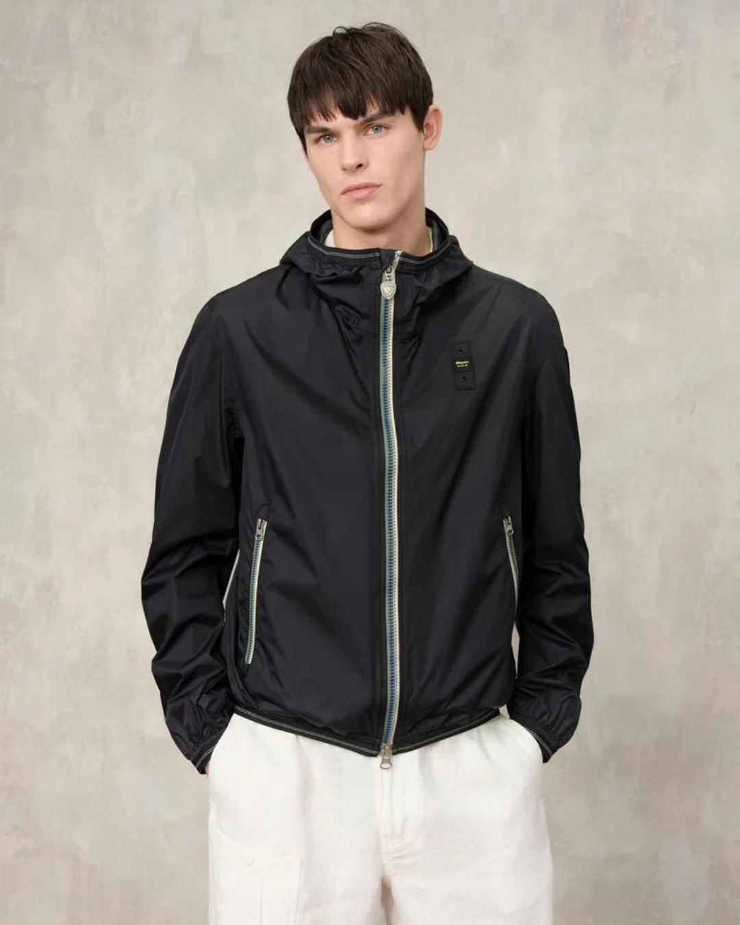 Giacca A Vento Nastrata Dodge da Uomo|Colore:Nero