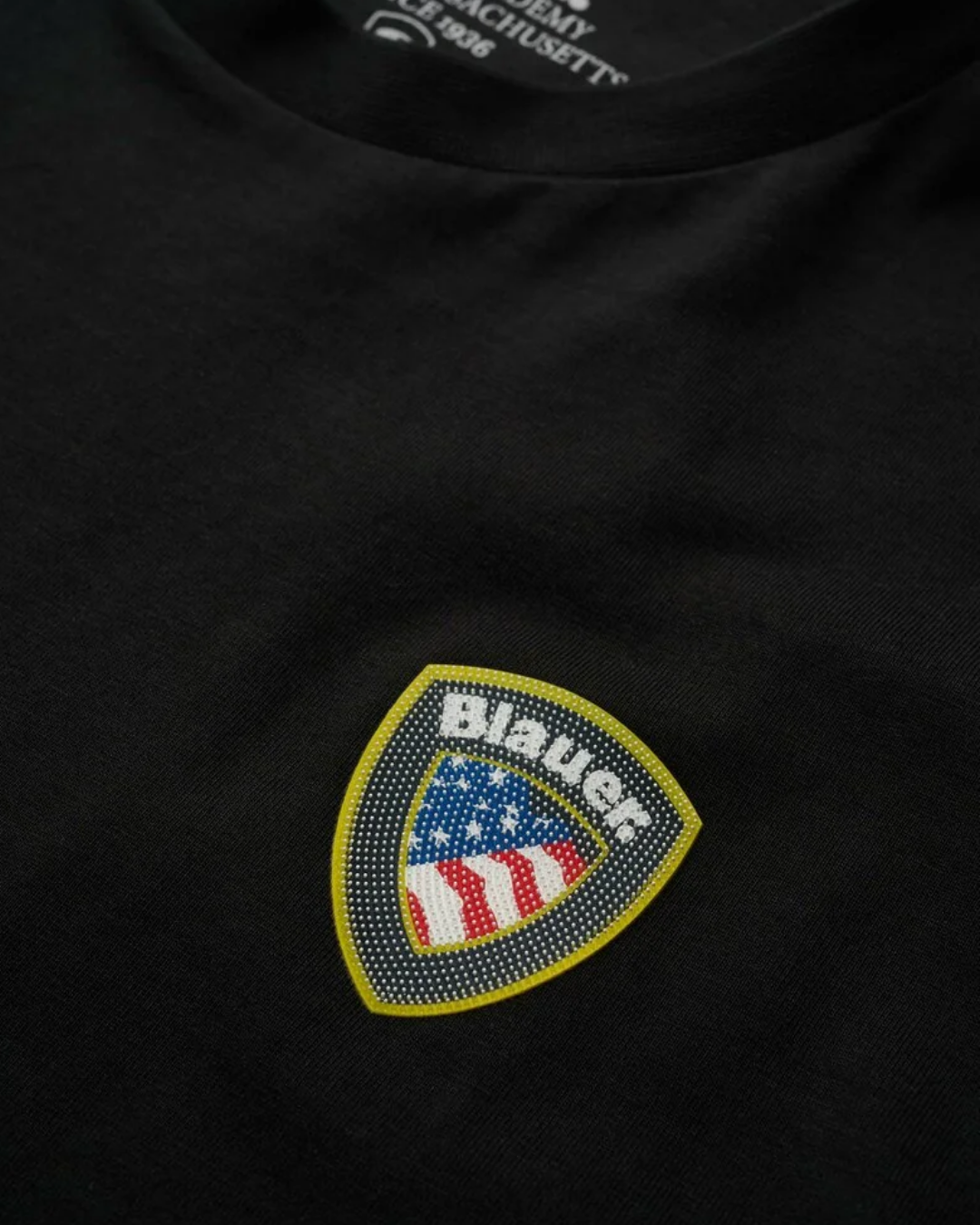 Blauer t-shirt in cotone FAXON|Colore:Nero