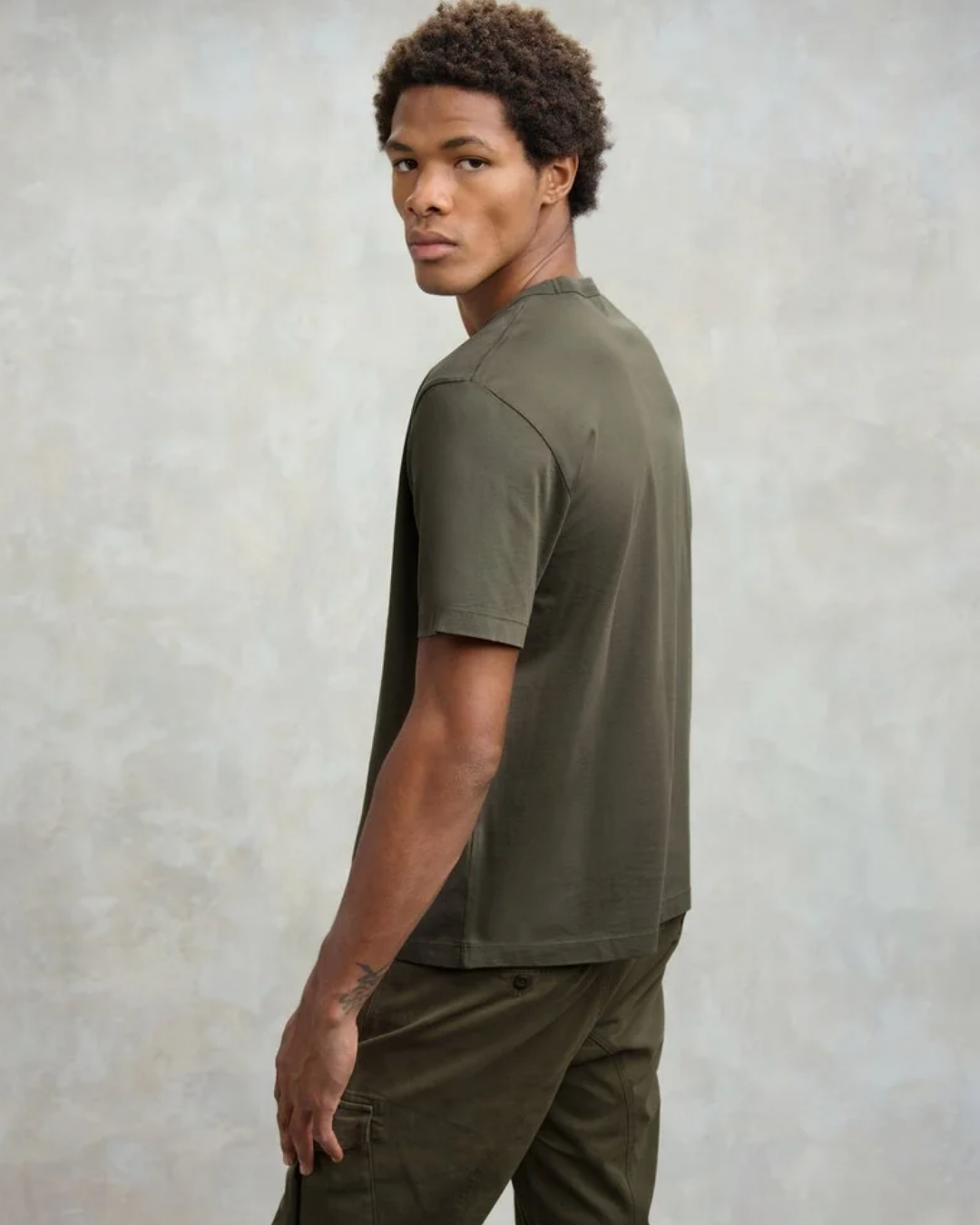 Blauer t-shirt in jersey  BOURN|Colore:Verde