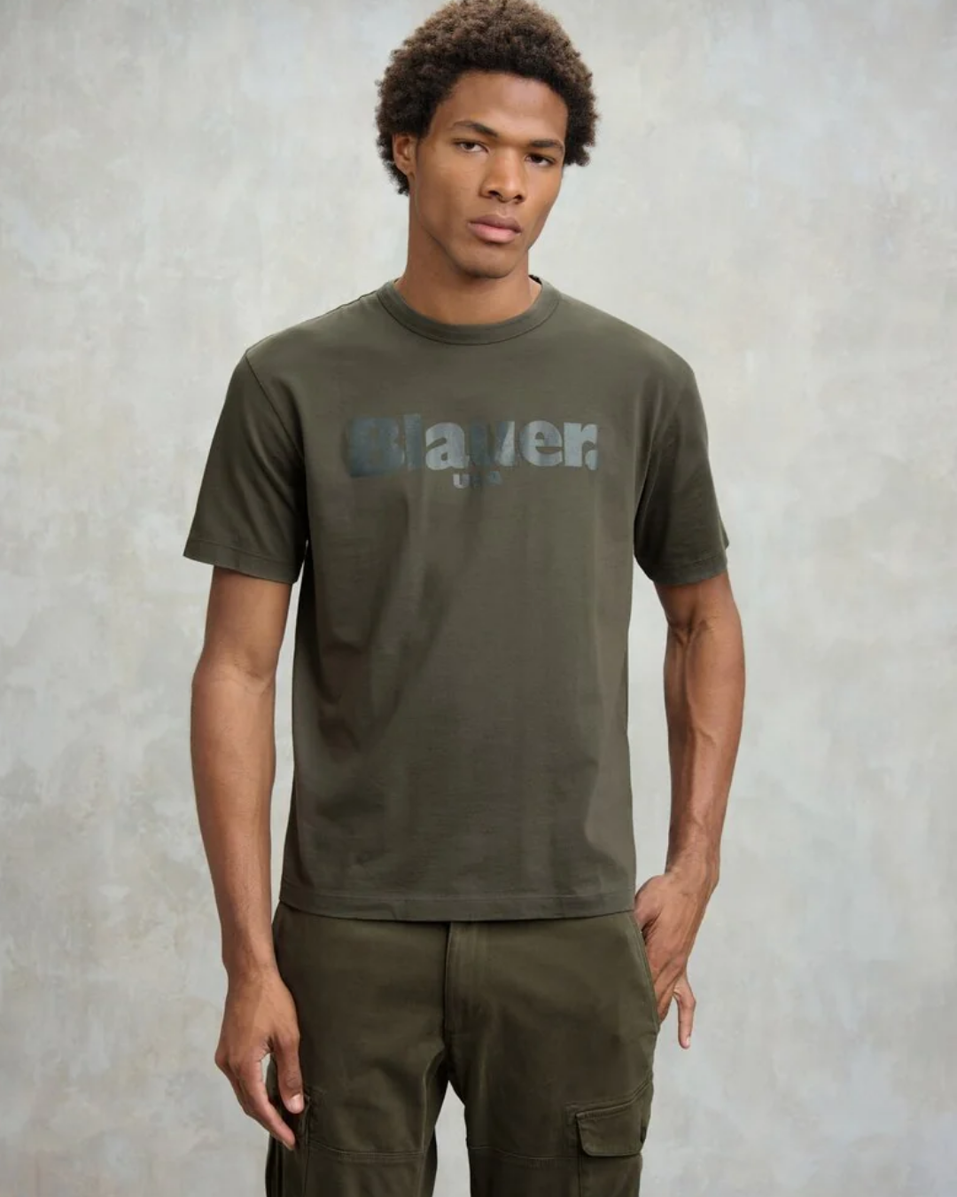 Blauer t-shirt in jersey  BOURN|Colore:Verde