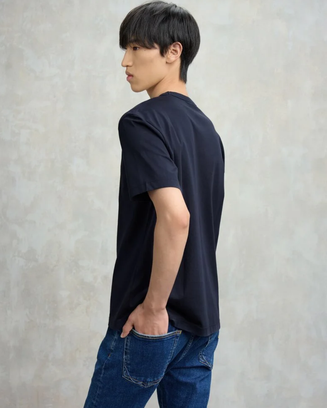 Blauer t-shirt in jersey  BOURN|Colore:Blu