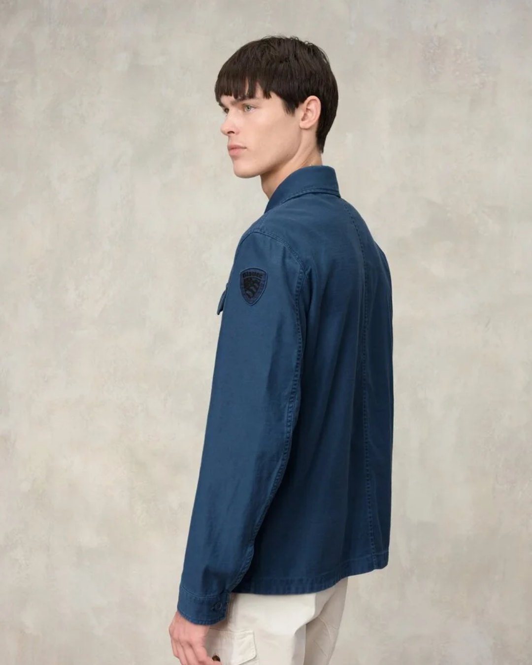 GIACCA CAMICIA GOODALE DYED|Colore:Blu indigo