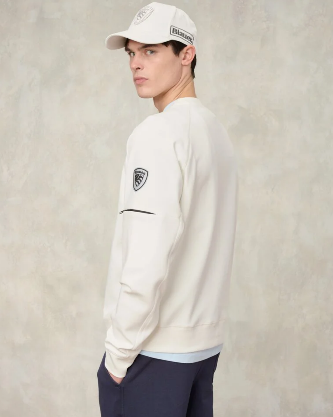 Elasticized Crew Neckline Sweatshirt Lydon|Colore:102