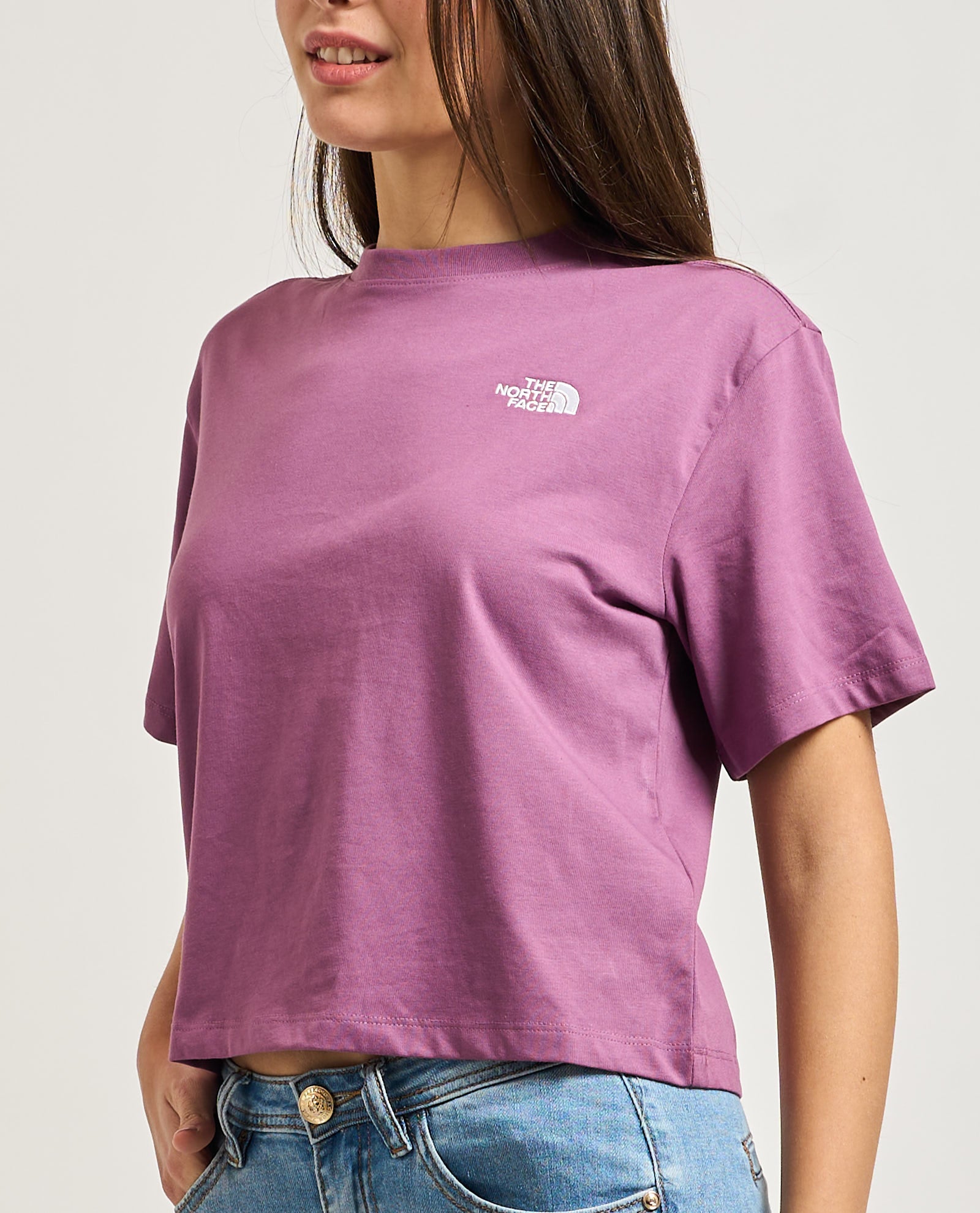 T-shirt donna The North Face Cropped Relaxed|Colore:Chroma purple