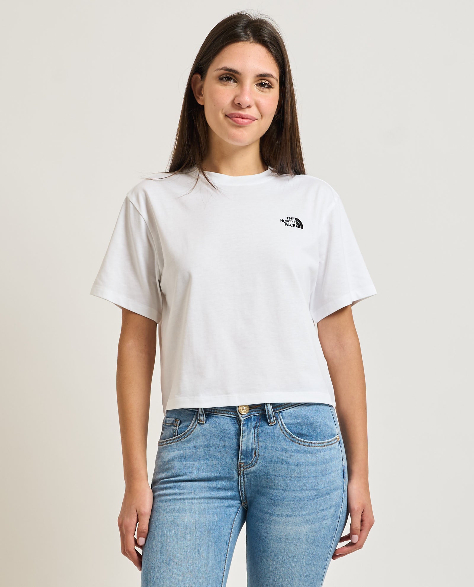 T-shirt donna The North Face Cropped Relaxed|Colore:Tnf white