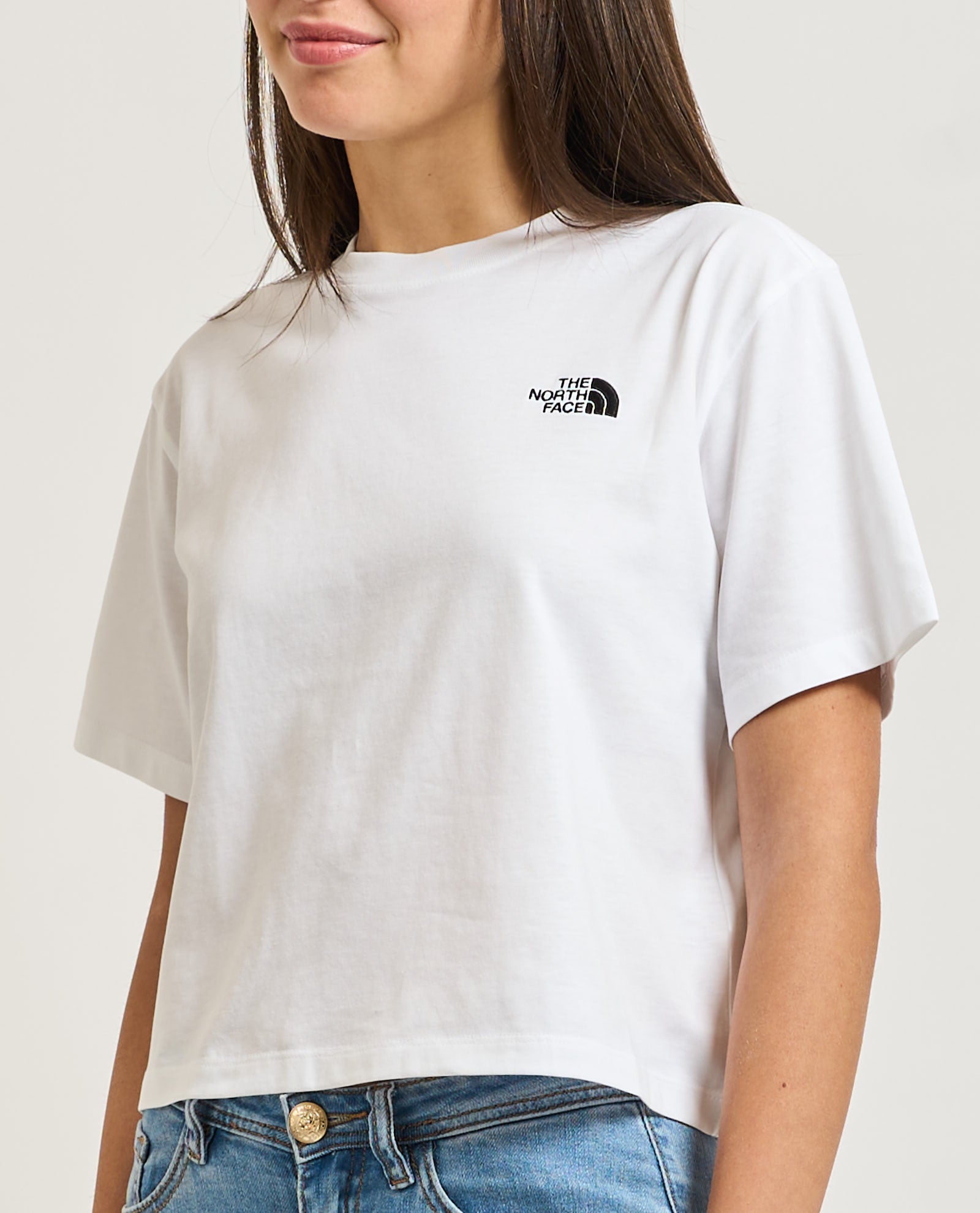 T-shirt donna The North Face Cropped Relaxed|Colore:Tnf white