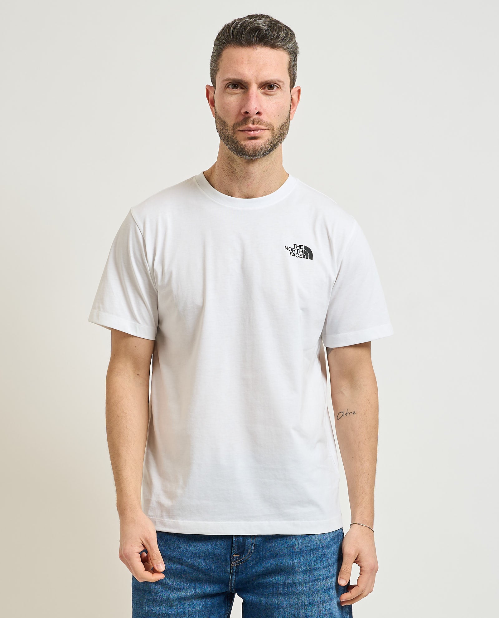 T-shirt uomo The North Face in jersey di cotone|Colore:Tnf white