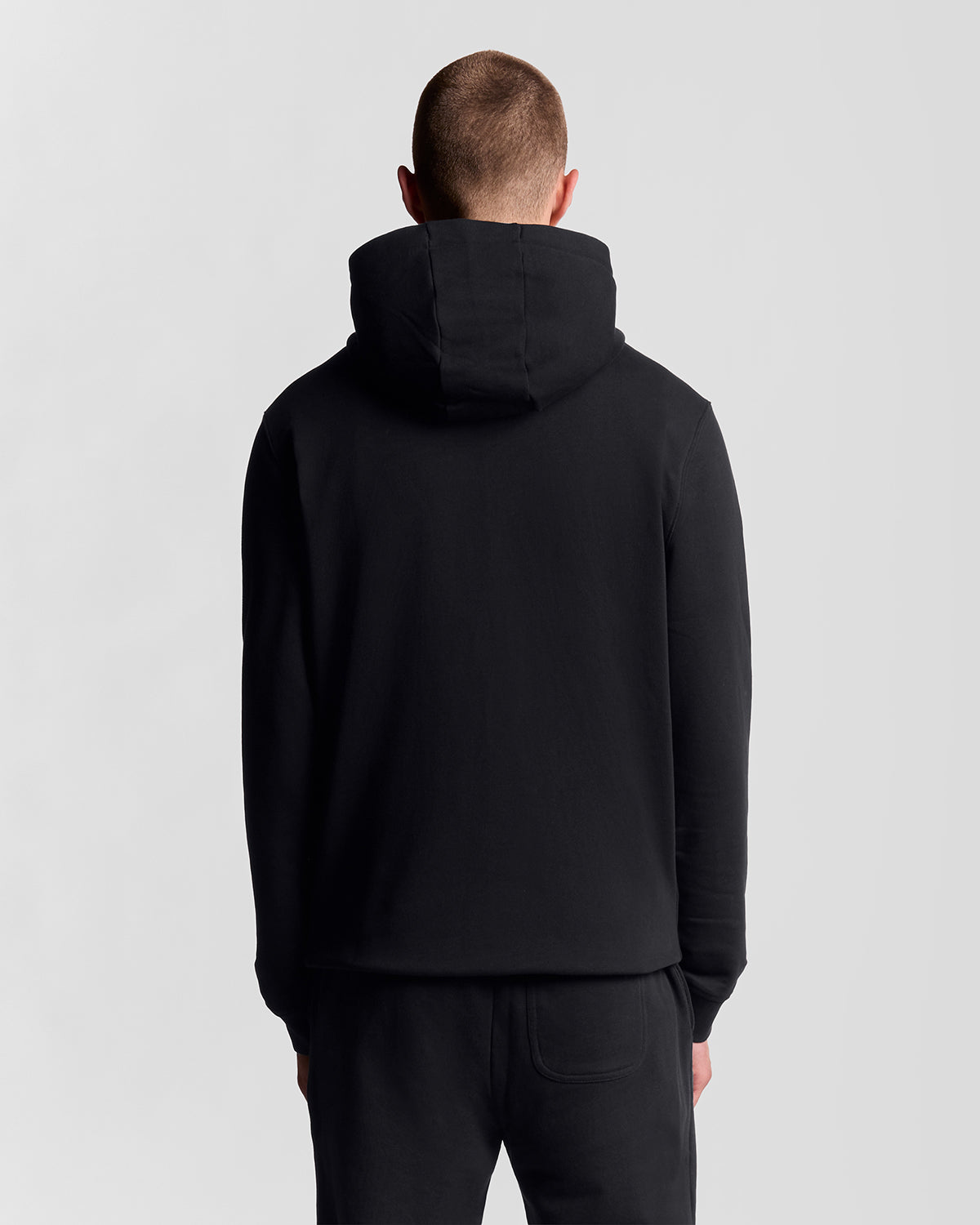 Zip Through Hoodie |Colore:Jet black