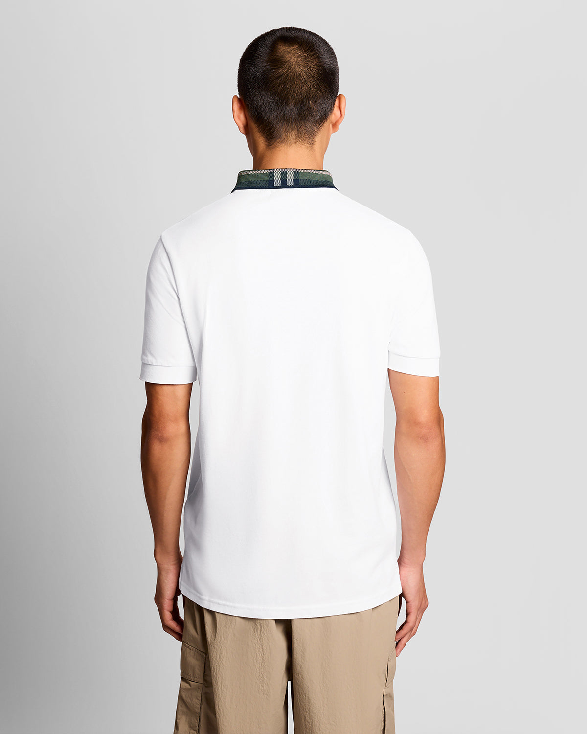 POLO TARTAN COLLAR  |Colore:White