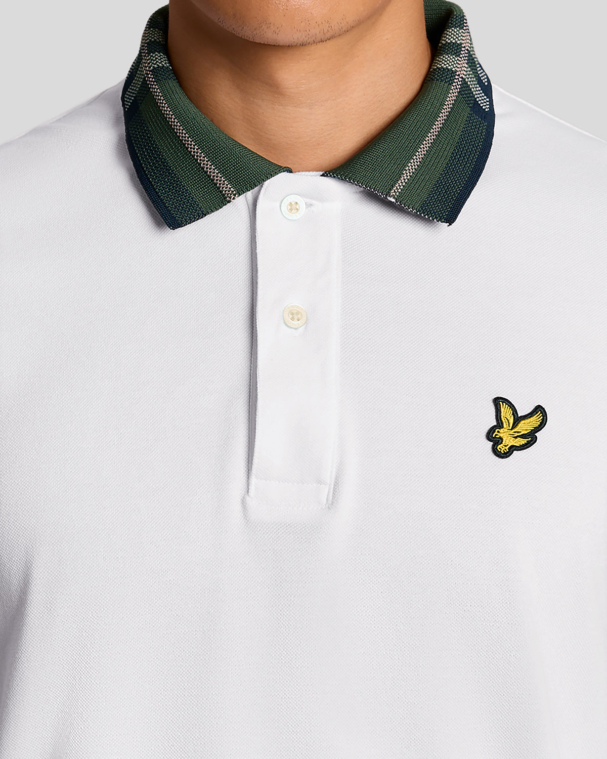 POLO TARTAN COLLAR  |Colore:White