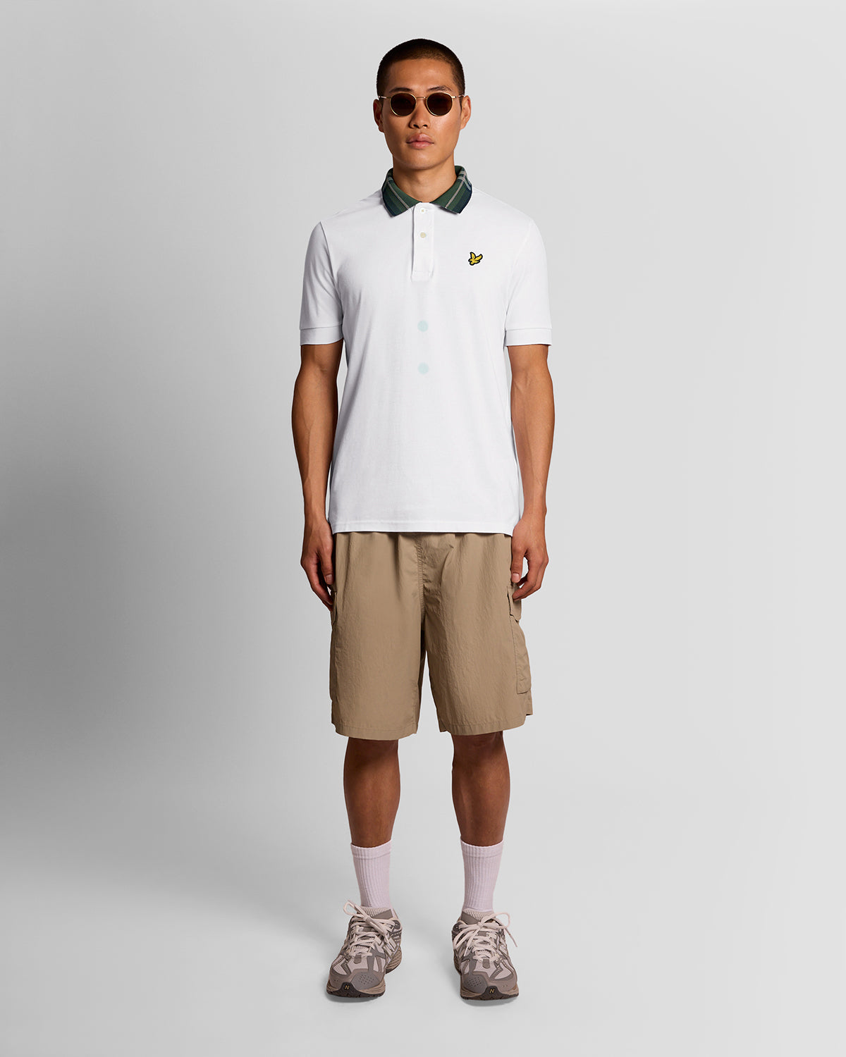 POLO TARTAN COLLAR  |Colore:White