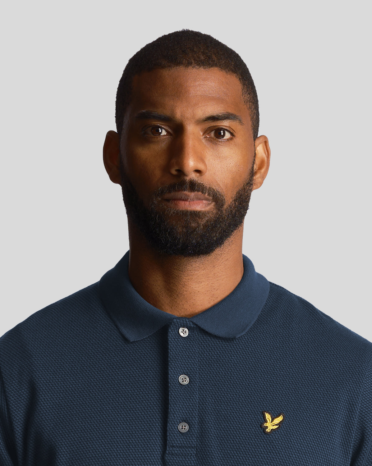 Tonal Texture Polo|Colore:Muddy navy