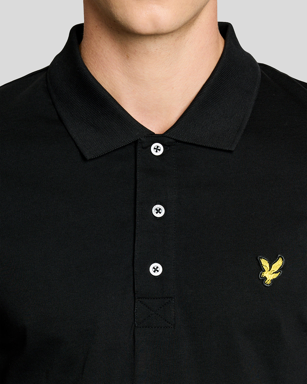Jersey Polo Shirt|Colore:Jet black