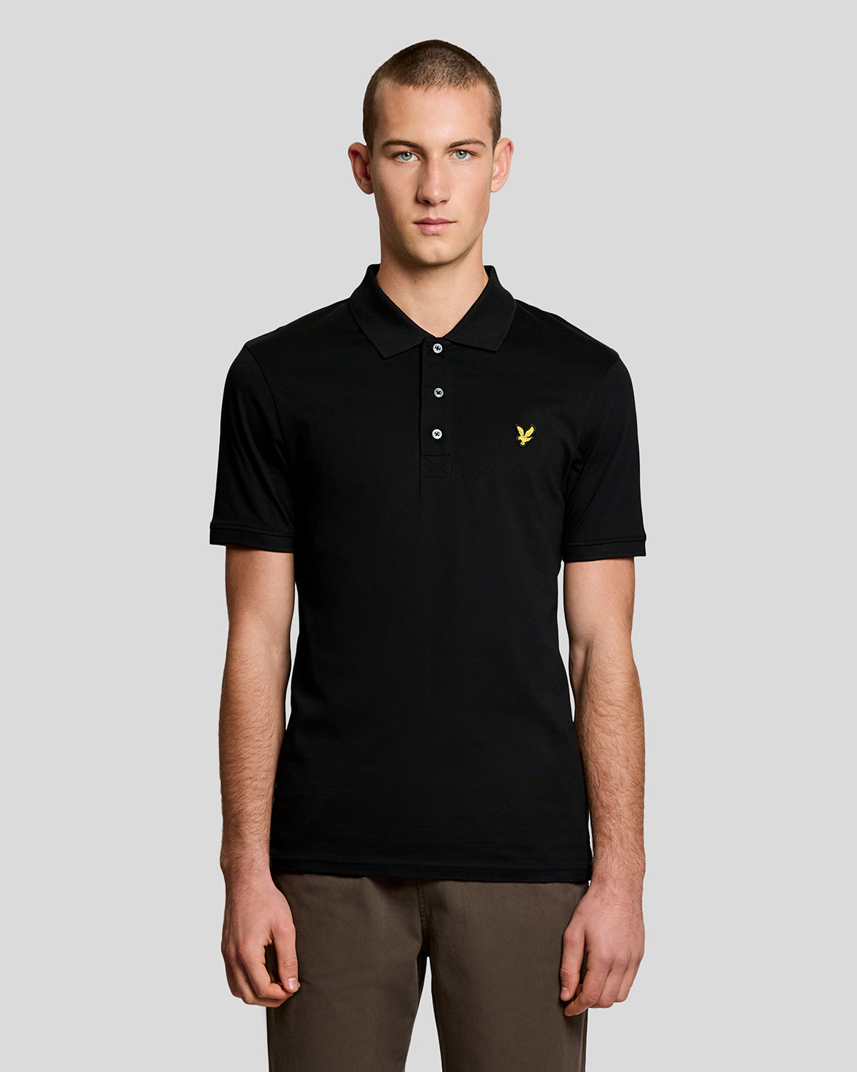 Jersey Polo Shirt|Colore:Jet black