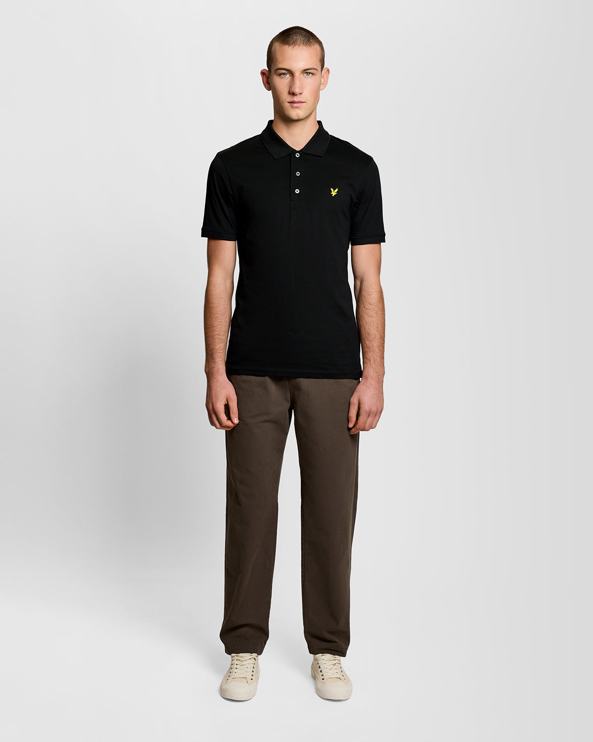 Jersey Polo Shirt|Colore:Jet black