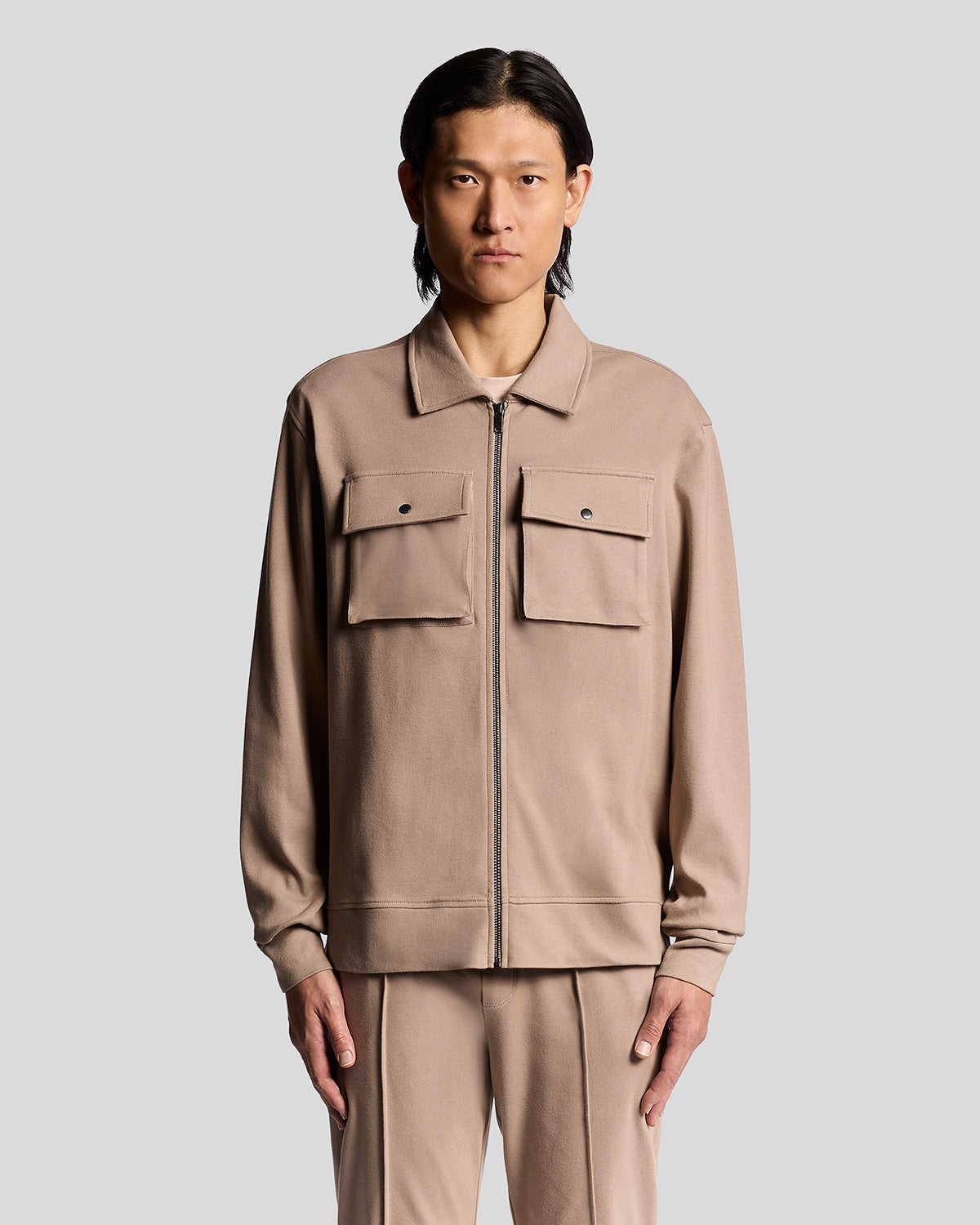 FELPA  Interlock Jersey Overshirt|Colore:Cobblestone