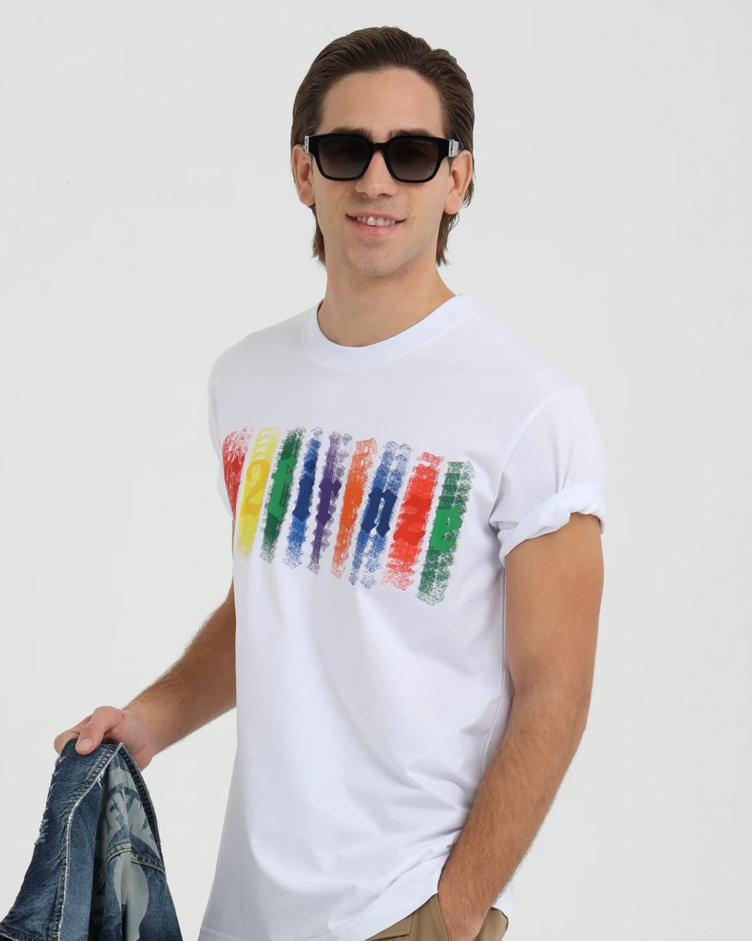 T-SHIRT UOMO PASTELLO G2 FIRENZE |Colore:Bianco